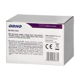 Zdroj DIN OR-PSU-1645 12VDC 7A 84W